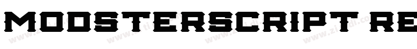 ModsterScript Regula字体转换